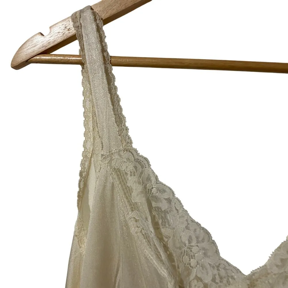 Vintage OLGA Cassini Non-Cling Ivory Slip Women's 38 Style 13025 Lace Trim New - Image 10