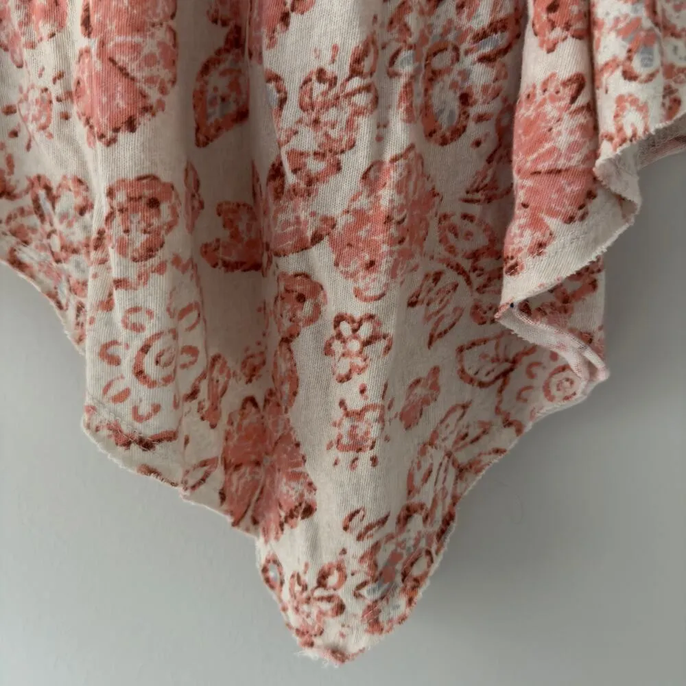 Free People We the Free Daisy Tank Tea Combo 100% Cotton Halter Floral Crop Side - Image 4