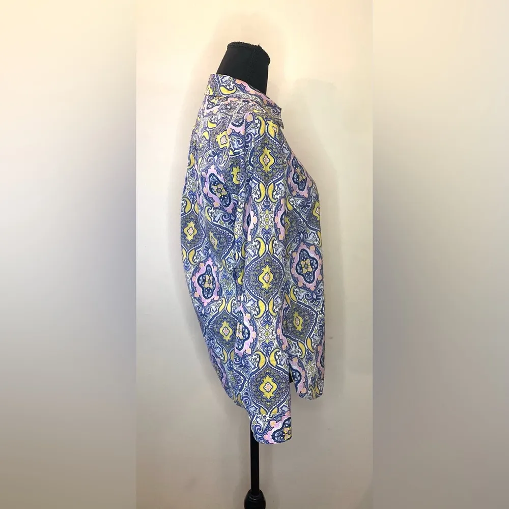 Talbots- Boho button-down top multicolor Size‎ XS - Image 3