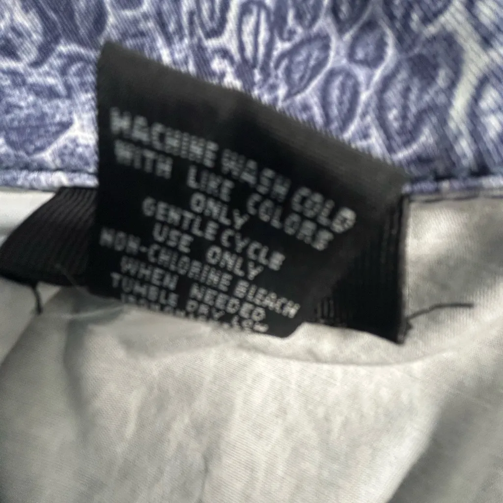 Focus 2000 Blue Snake Print Jean Jacket Size 14 - Image 8