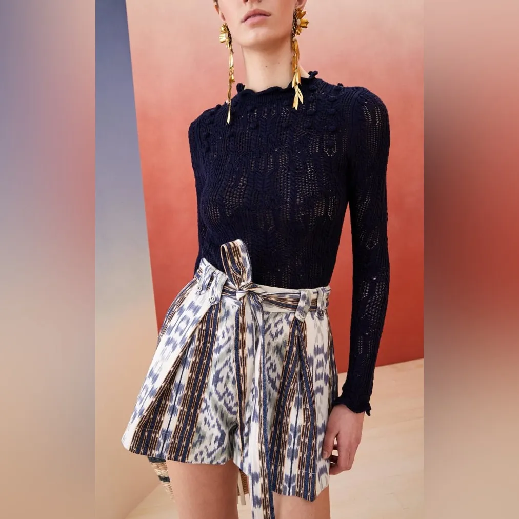 Ulla Johnson Celeste Sweater Midnight Popcorn Navy Blue Knit Pullover Size Small - Image 14