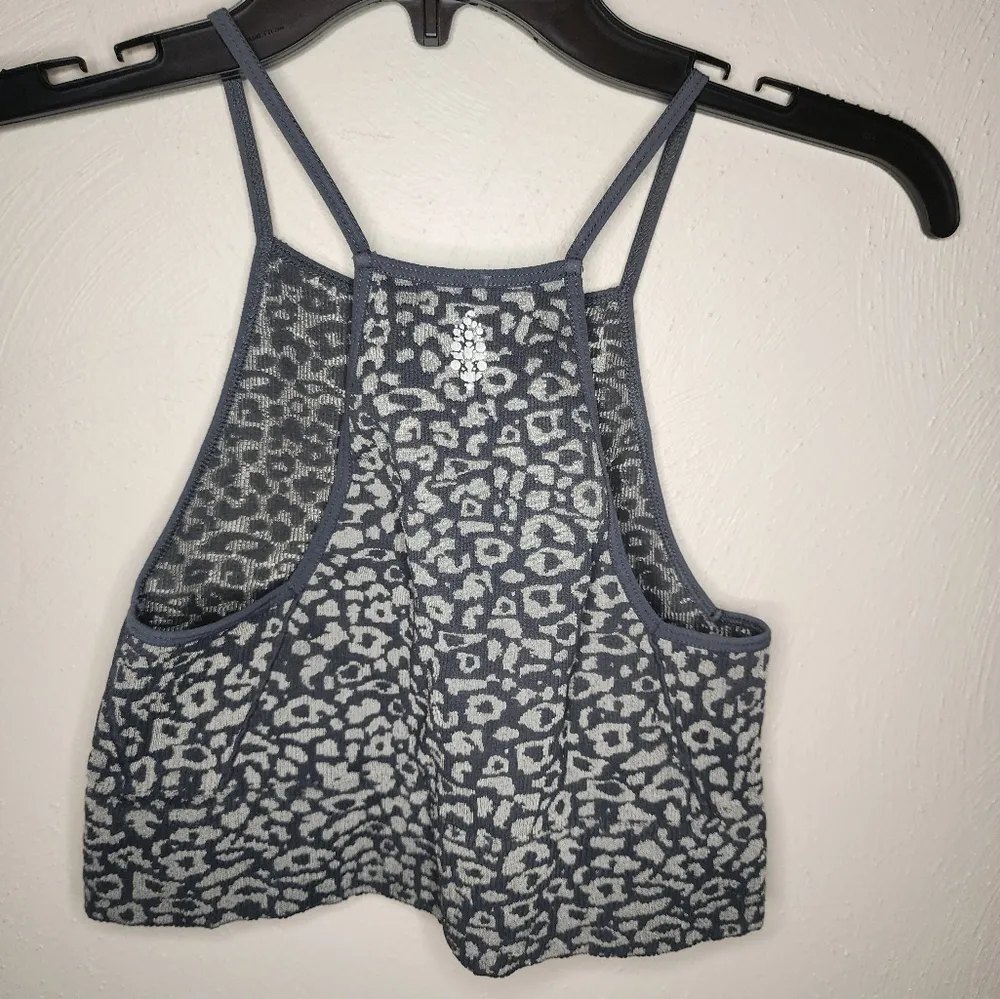Free people leopard print cropped top - Image 2