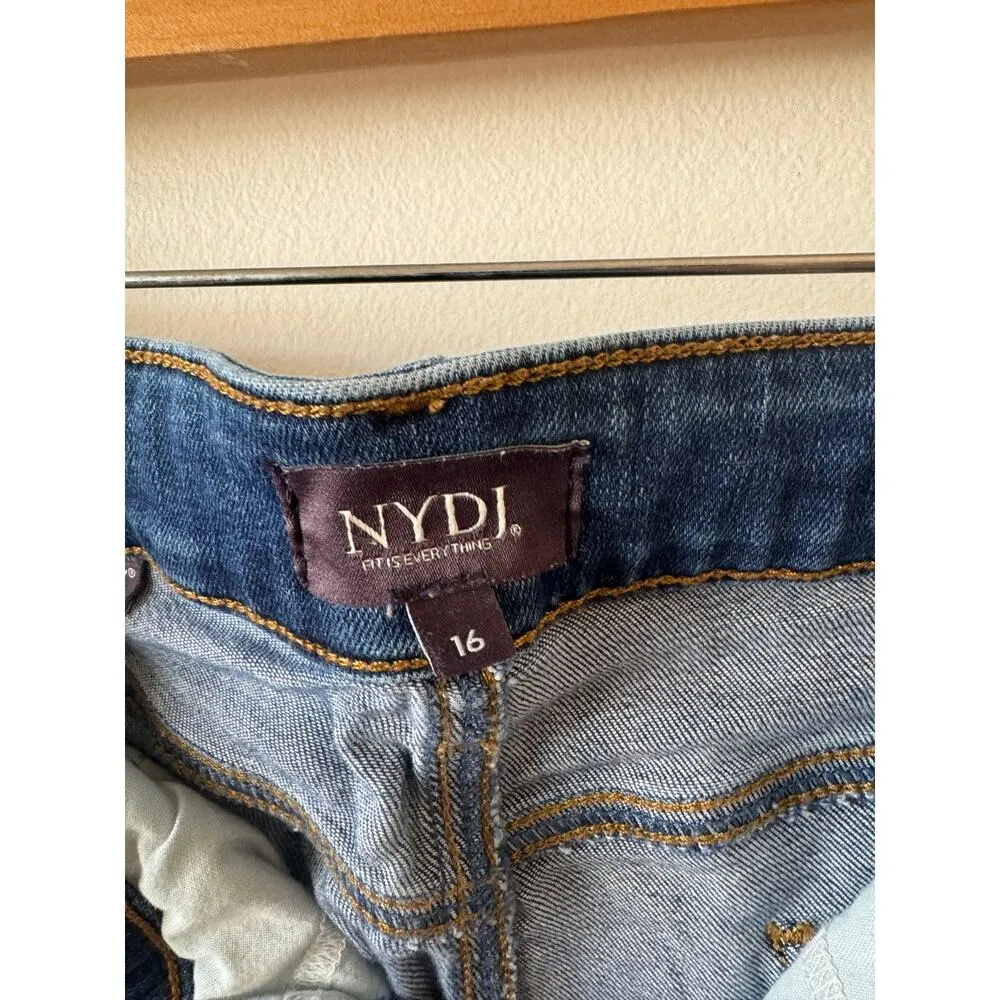 Not Your Daughters Jeans Women 16 Marilyn Straight Med Wash Plus Lift & Tuck - Image 4