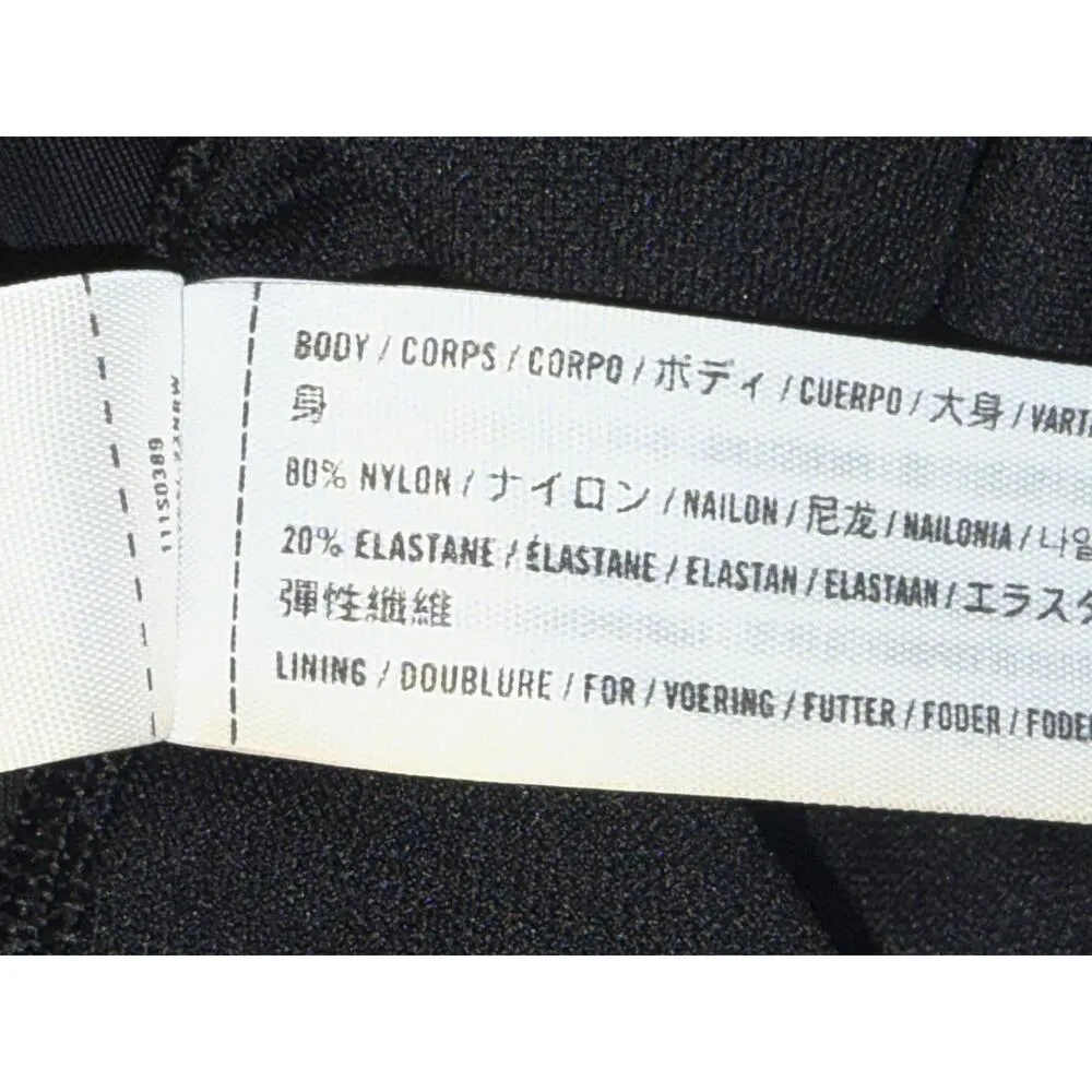 Abercrombie & Fitch Black V-Neck One Piece Swimsuit Swimwear Womens Size Large L - Image 4