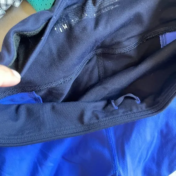 Victoria's Secret Sport Leggings Blue Black Color Block Womens Size M Yoga Run Size M - Image 8