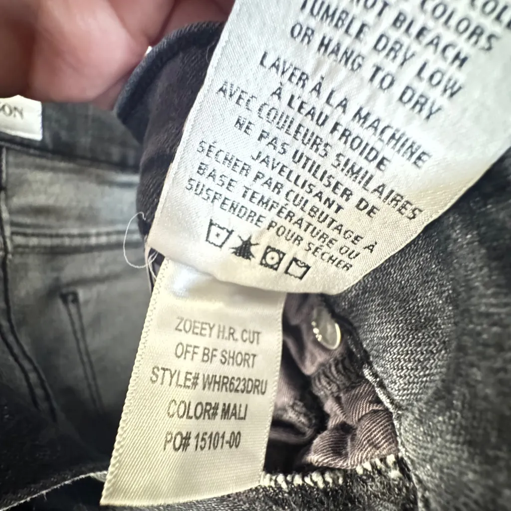 Hudson Zoeey HR Cut Off BF Bermuda Shorts Sz 26 Color Mali - Image 11