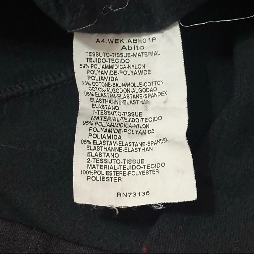 Max Mara Weekend Women’s Size S Black Tie Neck Sleeveless Sheath Fleece Dress - Image 7