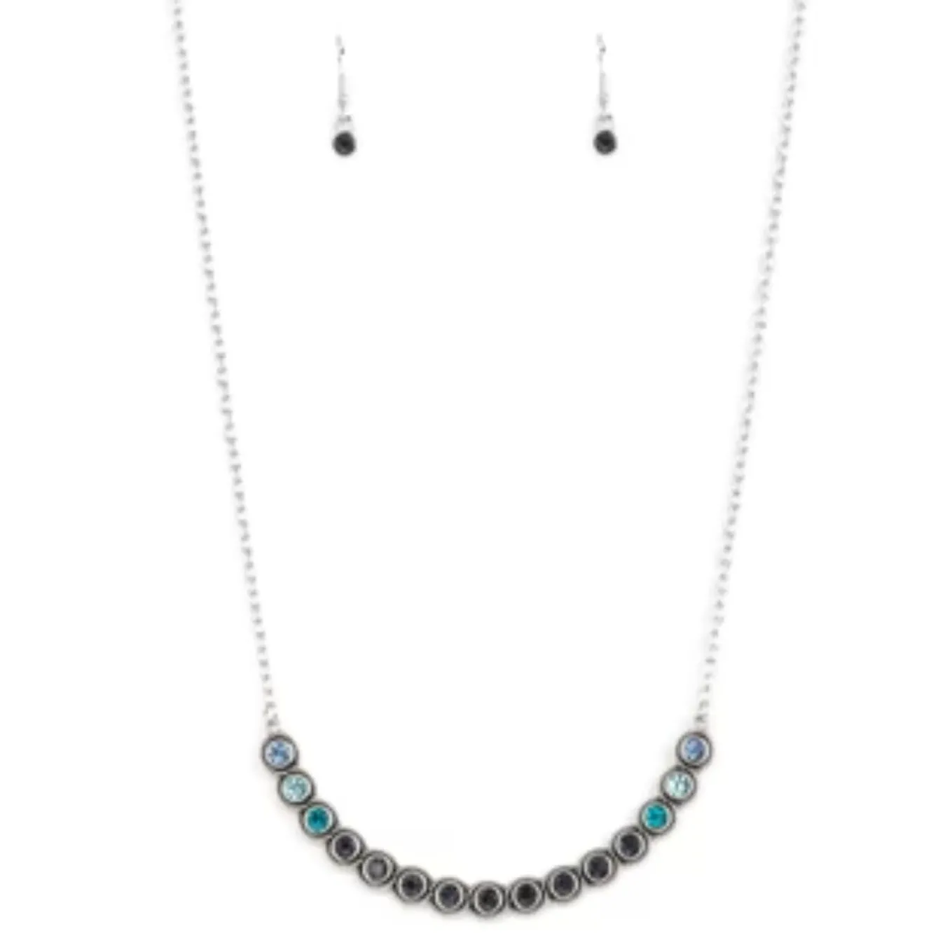 Throwing Shades Blue Necklace (282) - Image 2