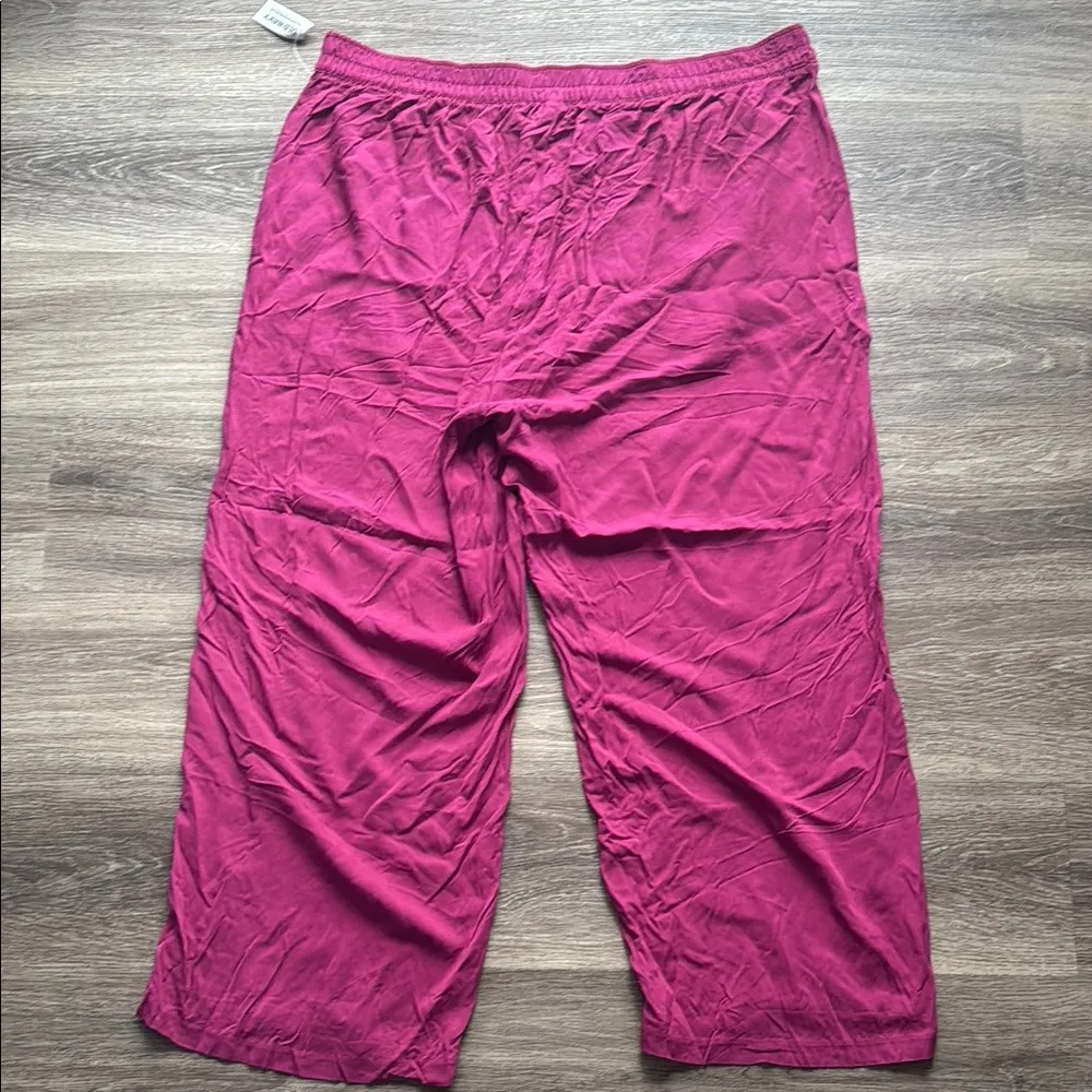 Old Navy Women's Wide Leg Pants - Pink Playa Womens Pull on Pants XXL - Image 2