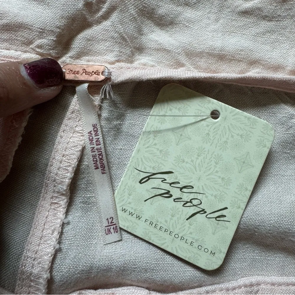 NWT Free People Calla Linen Trouser Shorts - Image 10