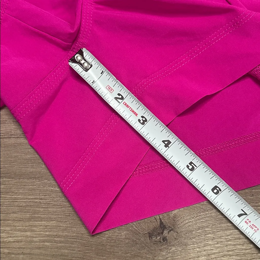 Athleta 3” Hudson Boardshort Mid Rise Swim Surf Shorts Pink Size 4 - Image 9