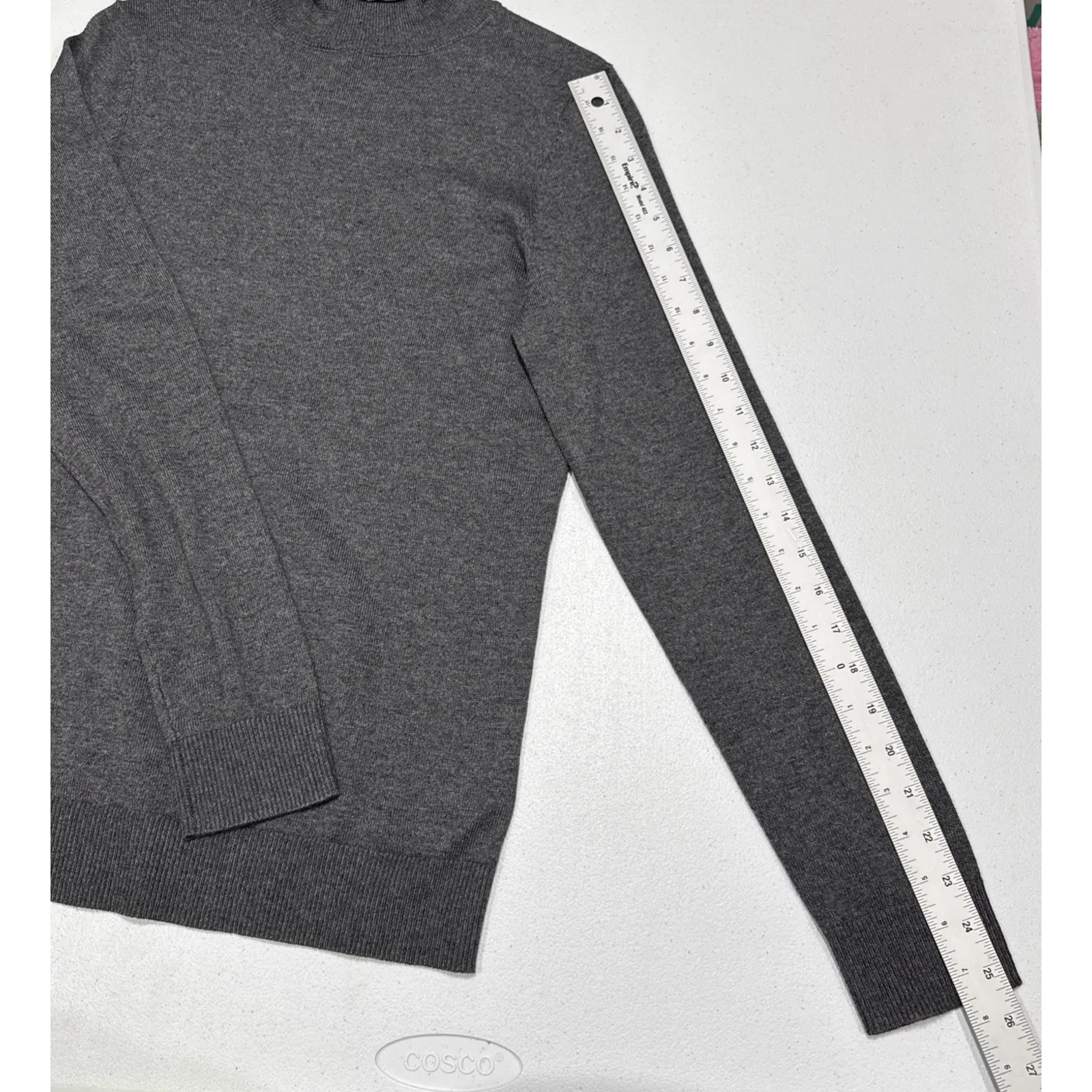 Amazon Essentials Women's Turtleneck Sweater Slim Fit Long Sleeve Small Charcoal - Image 9