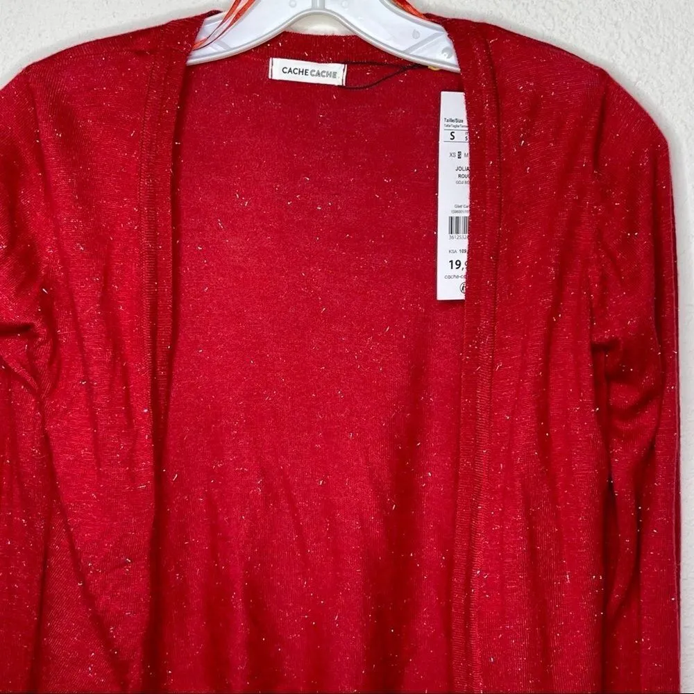 Cache Metallic‎ Cardigan Sweater nwt - Image 8