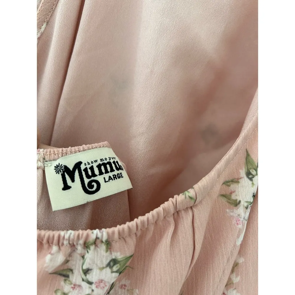 Show Me Your Mumu Heather Halter Floral Maxi Dress in Blush Meadow NWT - Image 7