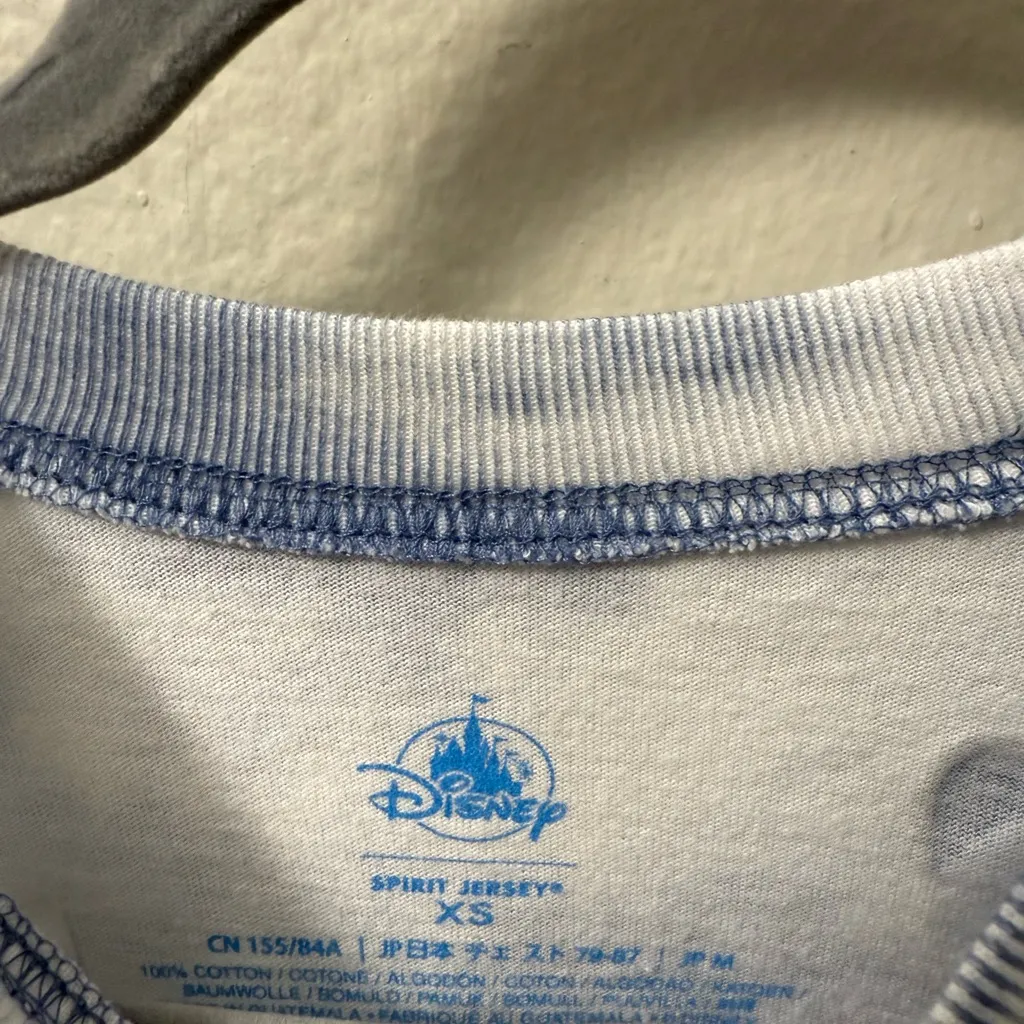 Disney Stitch Spirit Jersey Tie Dye Blue Size XS Oversized Disneyland - Image 5