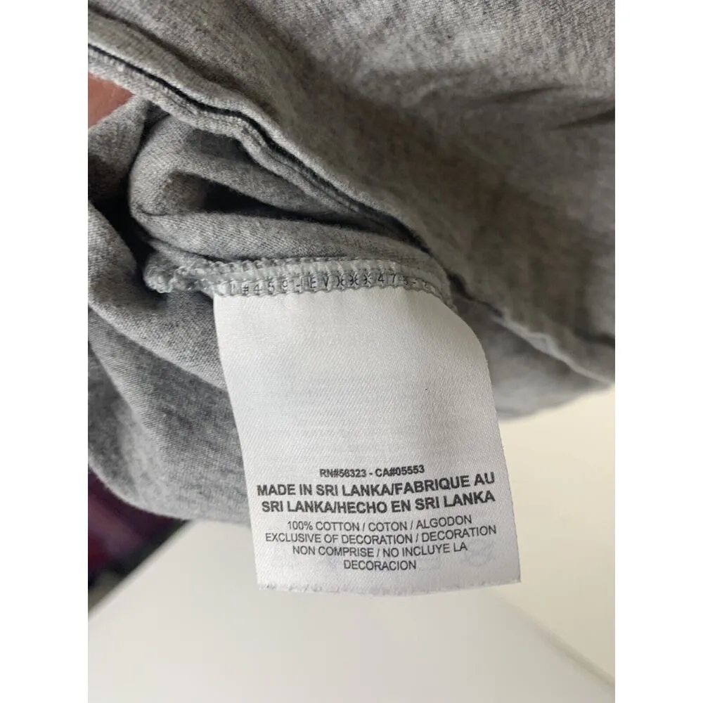 Nike Womens Size M Slim Fit T-Shirt “So Nasty I'm Nice” Gray Graphic Top Cotton - Image 5