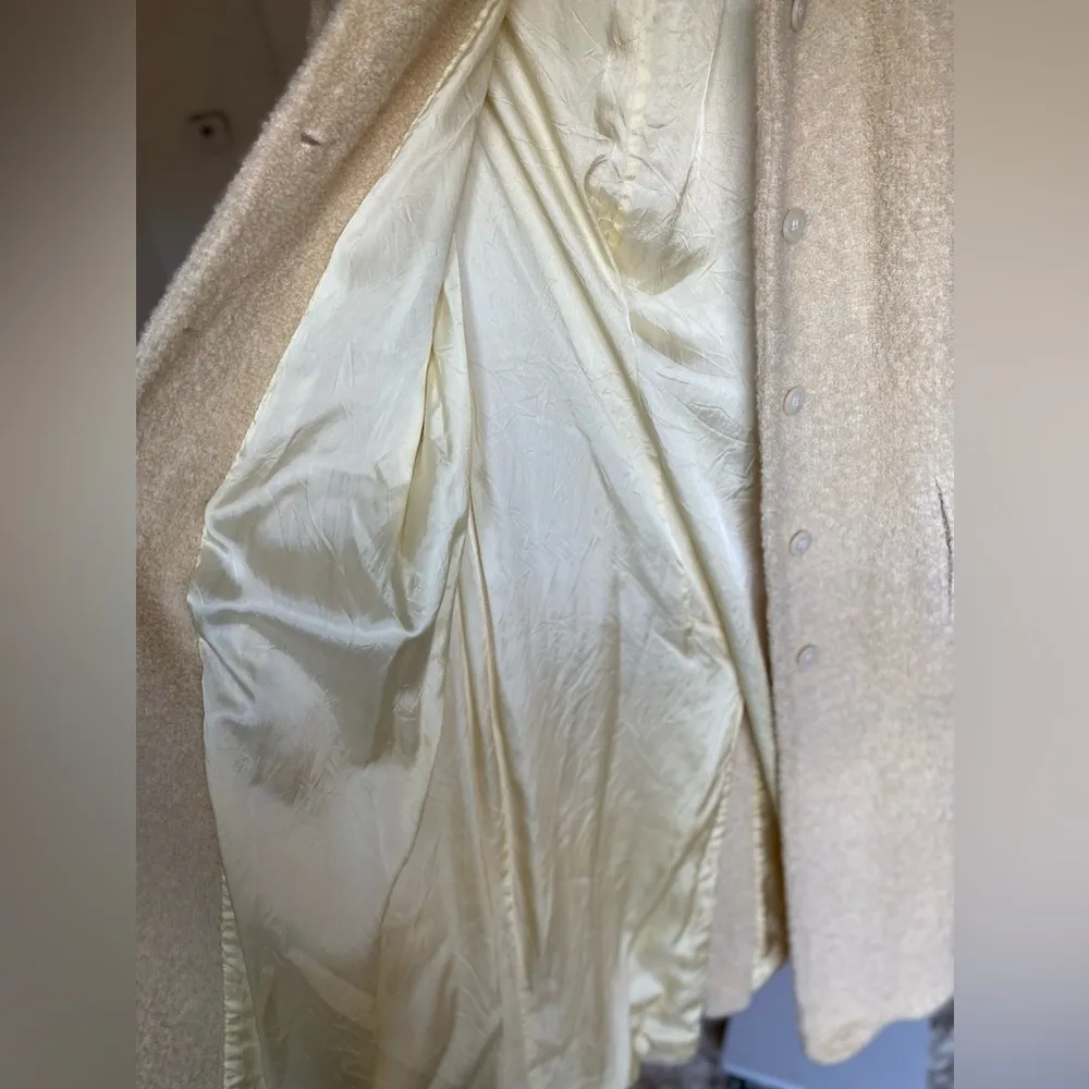 Anne Klein Coat Pennylane Vintage Longline Wool Cottage Quiet Scandi Parisian Size 8 - Image 6