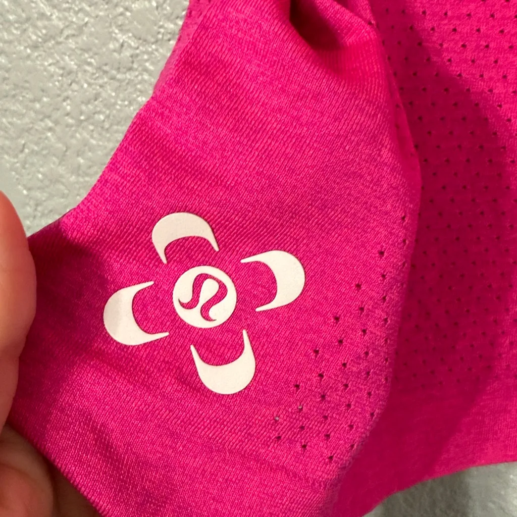 Lululemon SeaWheeze Swiftly Breathe Cropped Tank Top size 8 raspberry glo - Image 8
