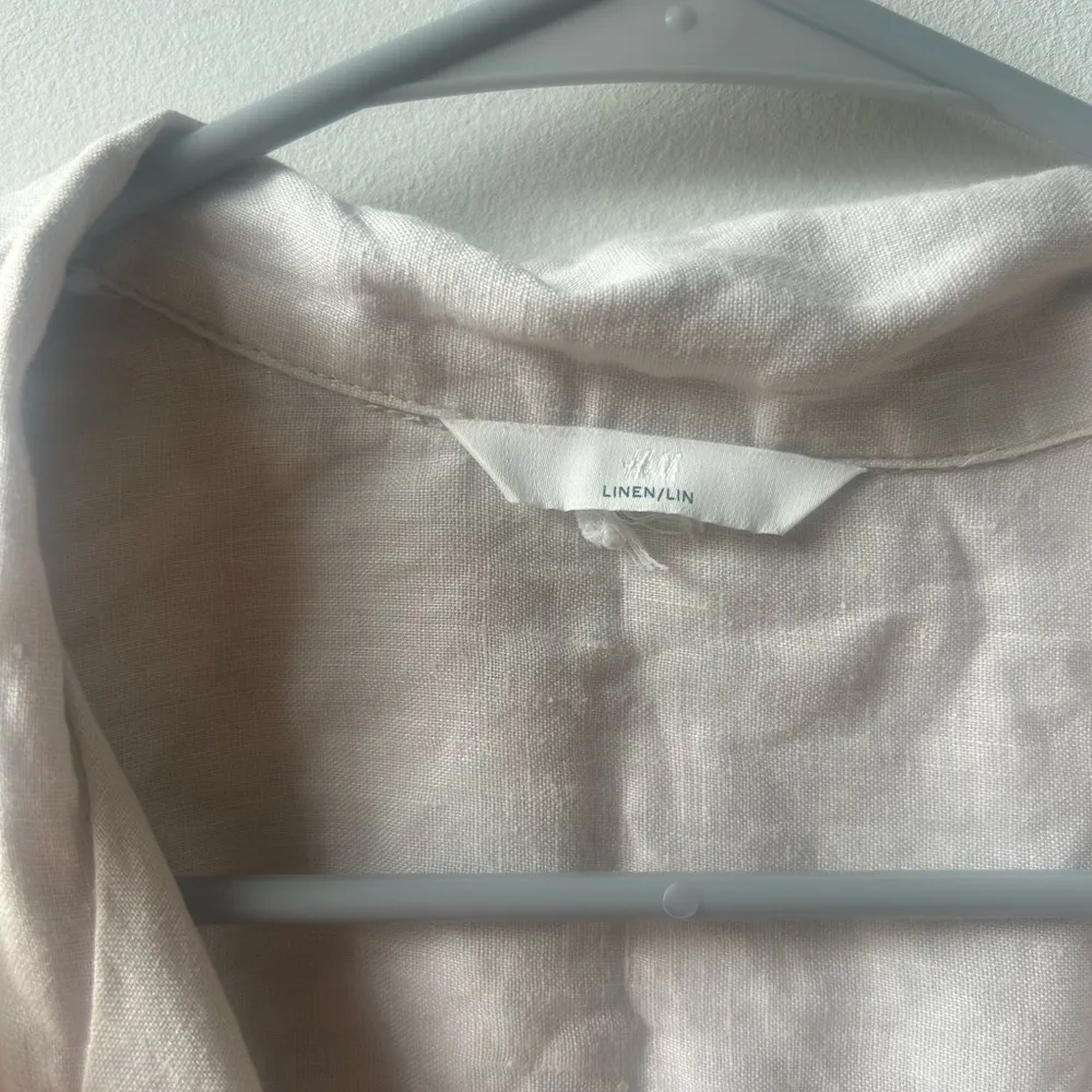 H&M Linen Button Down Shirt Sz XL - Image 2