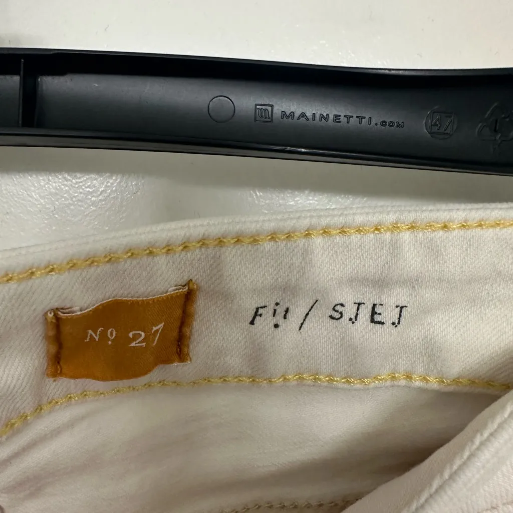 Pilcro and the Letterpress White Straight Jeans Size 27 - Image 3