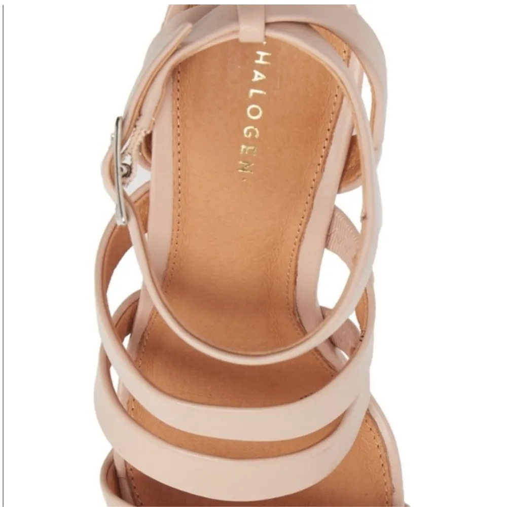 Halogen Rocco leather strappy block heel sandals - Image 9