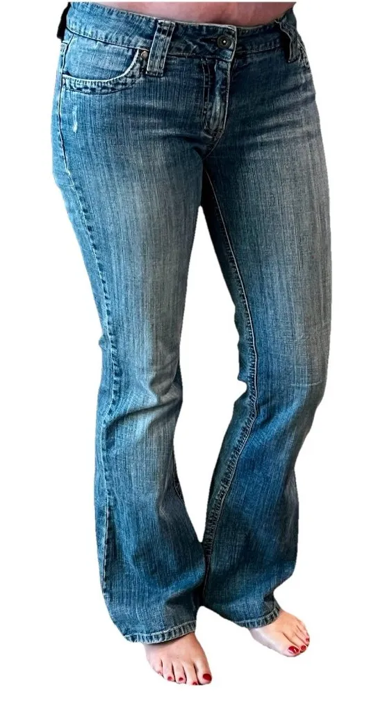 Hydraulic Bootcut Women’s Jeans Low Mid Rise Stretch 5/6 - Image 1