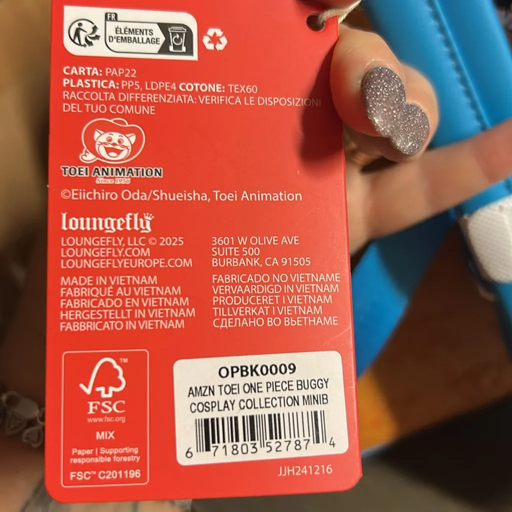 Loungefly One Piece Buggy Cosplay Mini-Backpack NWT - Image 4