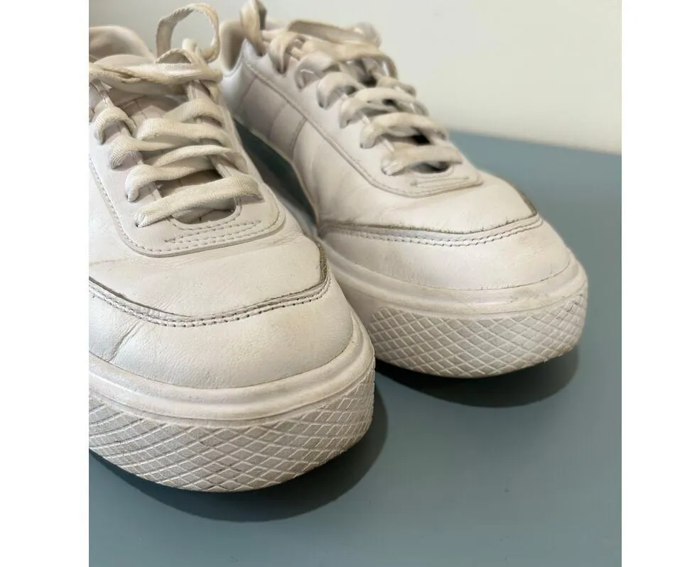 Puma Oslo platform womens sneaker size 8 white light blue - Image 6