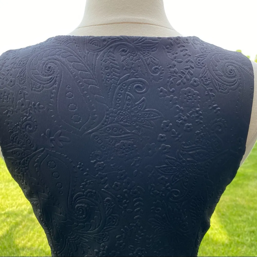 Monteau Black Peplum Textured Sleeveless Top - Image 10