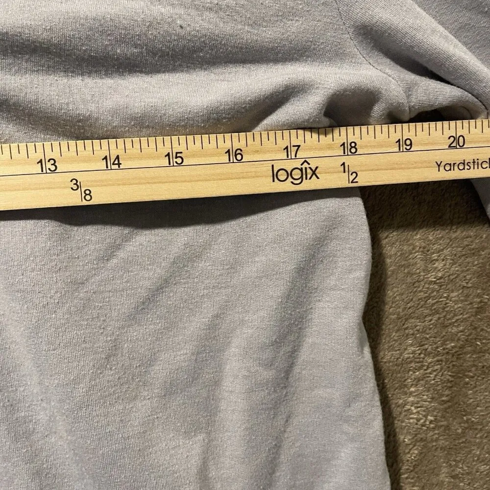 Cuddl Duds Comfortwear Sweater Womens M  V-Neck Hoodie Small Cloud Gray A368071 - Image 7