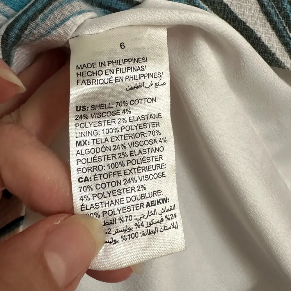 WHITE HOUSE BLACK MARKET white bamboo pencil skirt - Image 4