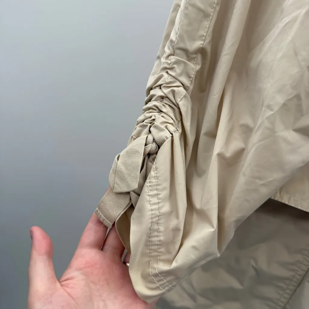 RTR Elizabeth‎ and James Bowery Cream Oversized Ruched Sleeve Jacket Sz M - Image 7