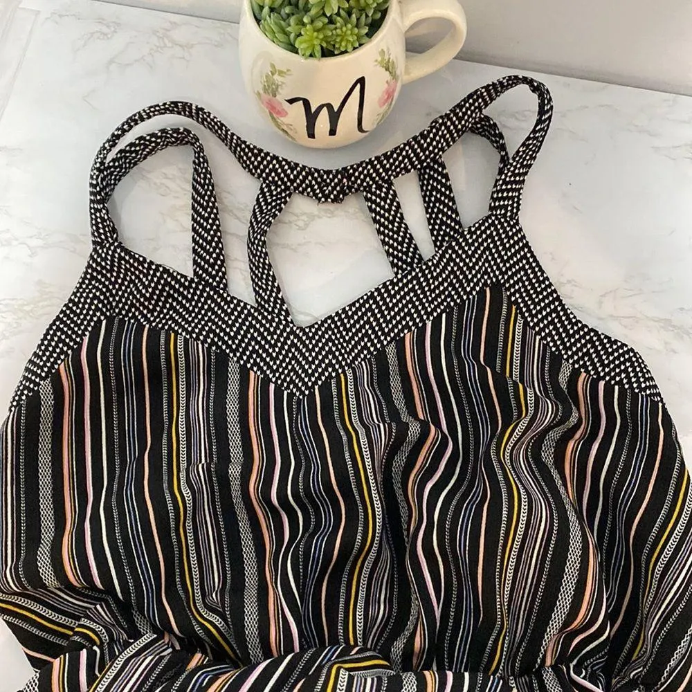 XHILARATION long striped dress open back - Image 8