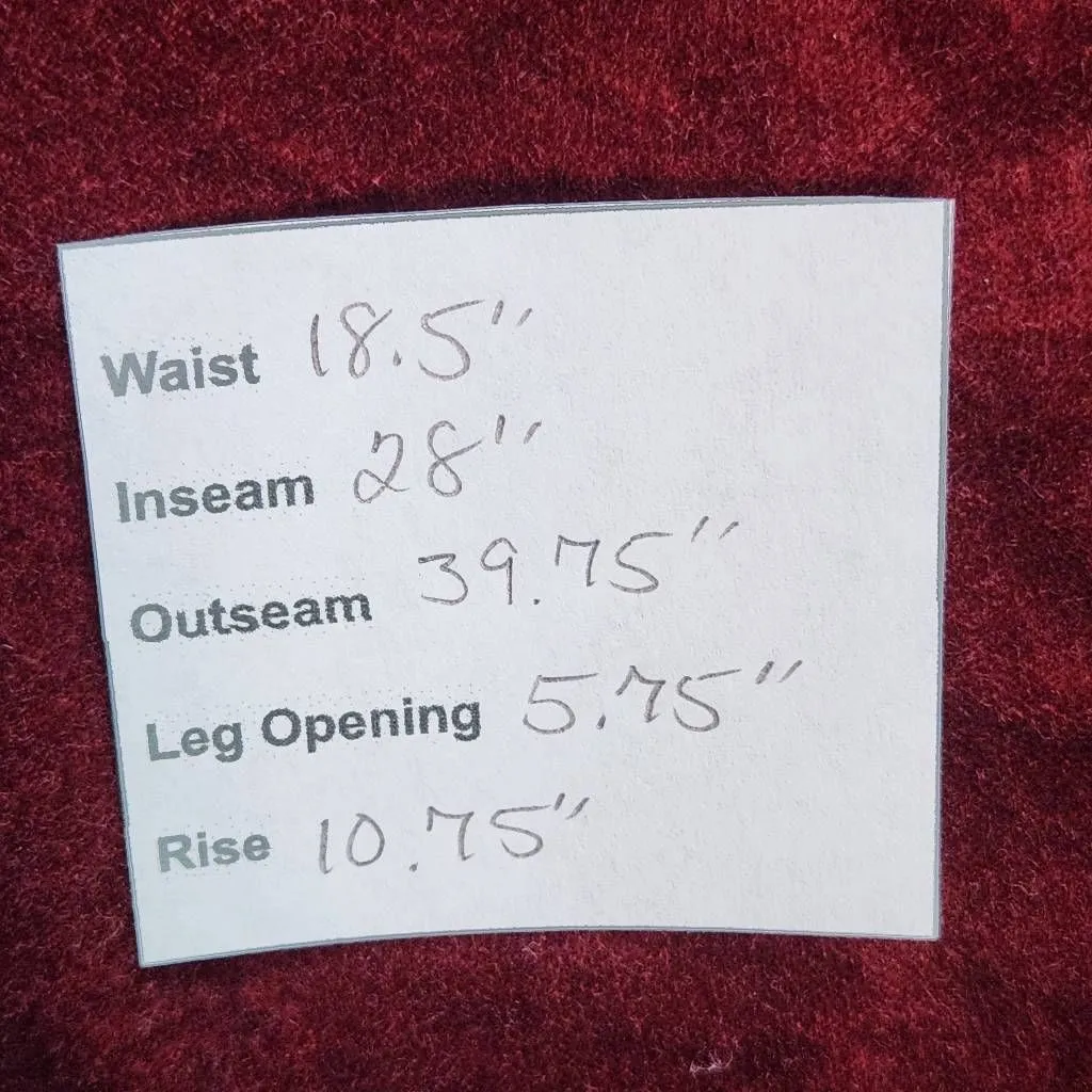 Old Navy Oxblood Velvet Jeans Size 16 Burgundy Velvet Pants - Image 8