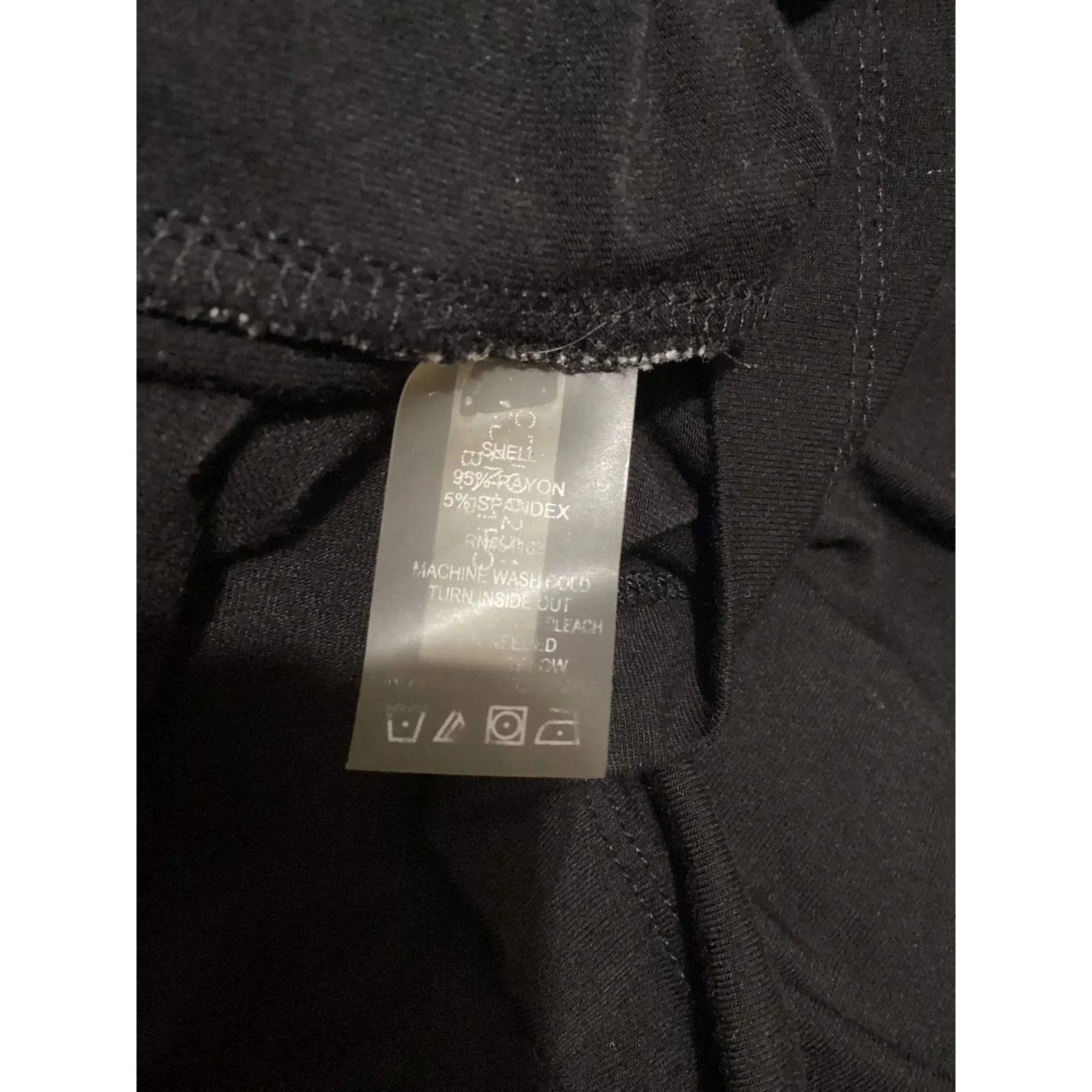 Calvin Klein Black White Trim Jersey Sheath Knee Length Dress Size 12 - Image 5