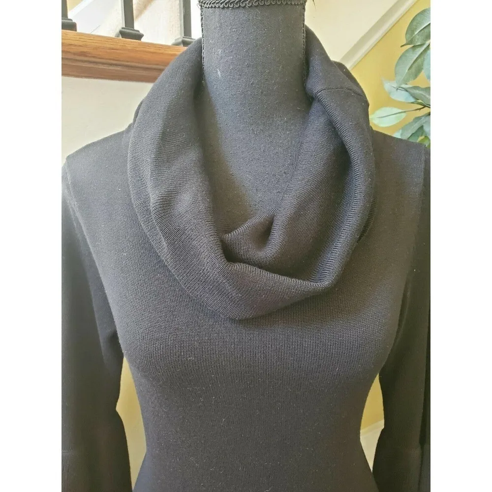 Nina Leonard Black Dress Size Small - Image 5