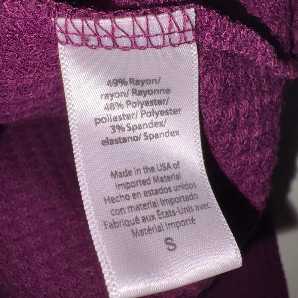 Beyond Yoga Women’s Free Style Pullover Aubergine Purple Size Small Athletic Top - Image 5