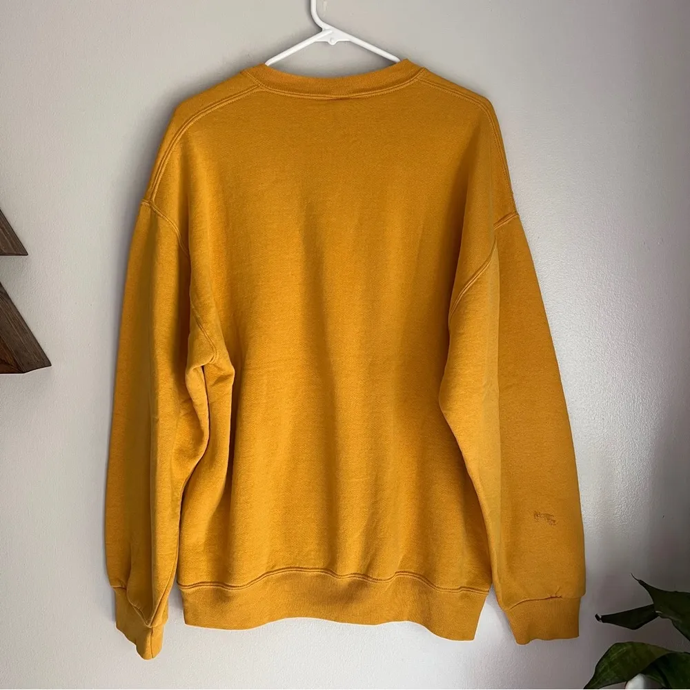 Vintage Crewneck Sweatshirt Mustard Yellow XLT - Image 3