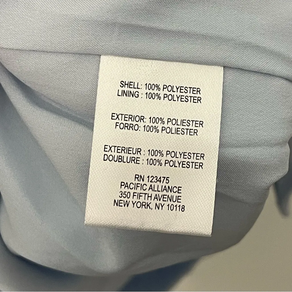 NWT Tahari ASL Women's Floral Jacquard Wrap Jacket and Dress‎ Set Blue Size 14 - Image 14