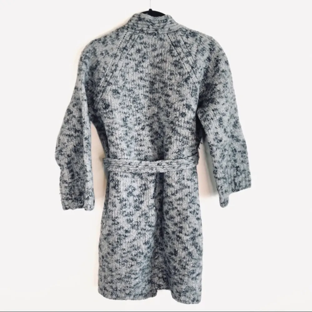 Vince Marled Wool Blend Belted Gray Coat - Image 10