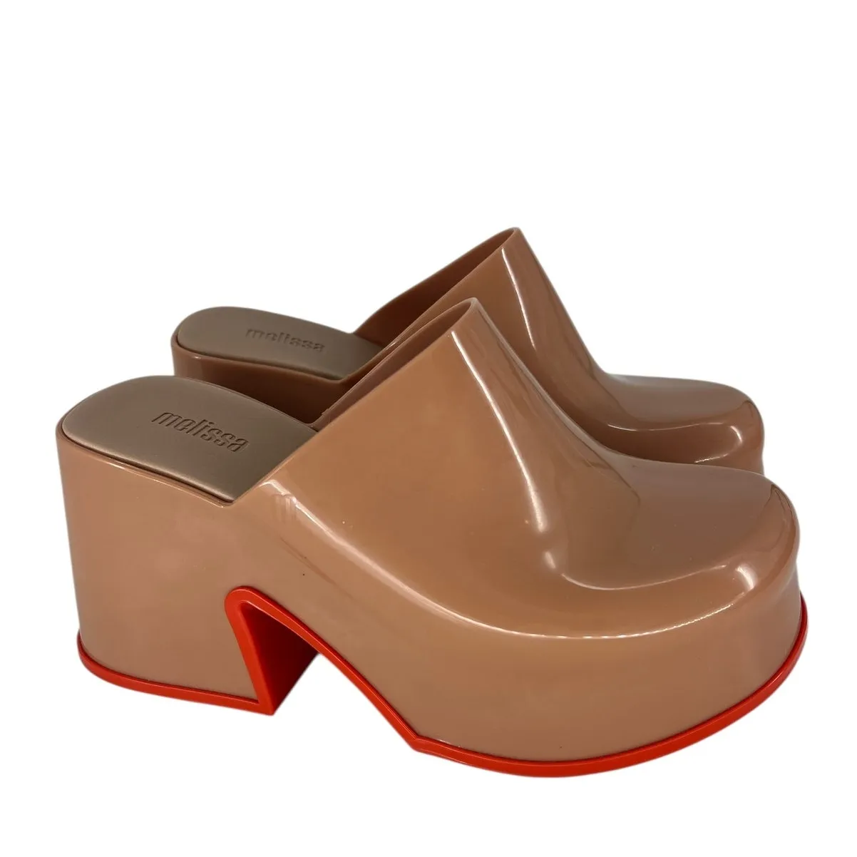 Melissa  Mia Brown Platform Clog - Image 7