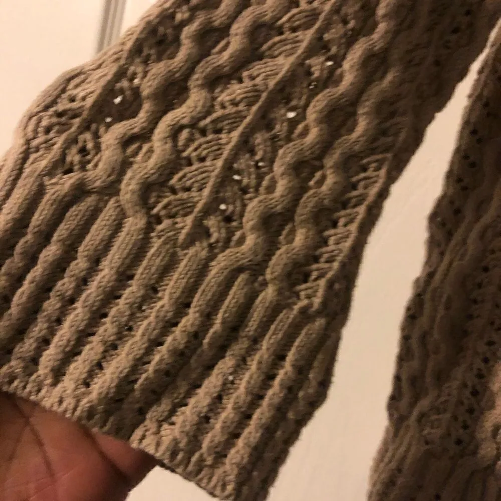 Jones New York camel 1 button knitted cardigan sz XL - Image 2