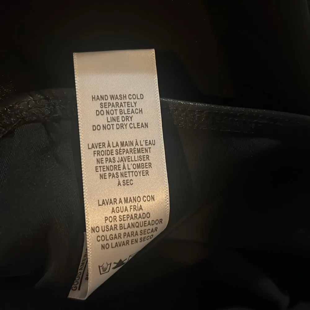 NEW Good American Faux Leather High-Neck Bodysuit in Black Size 4/XL NEW w/o Tag - Image 13