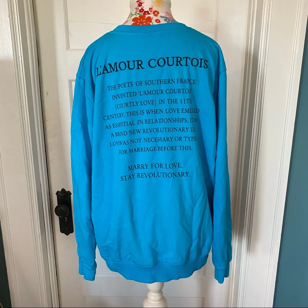 ODE TO LOVE ME SWEATSHIRT Blue Size undefined - Image 5