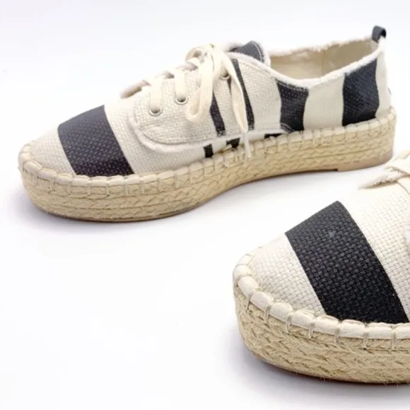 DV Dolce Vita Roxie Platform Espadrilles‎ Sneaker Black Size 8 - Image 4