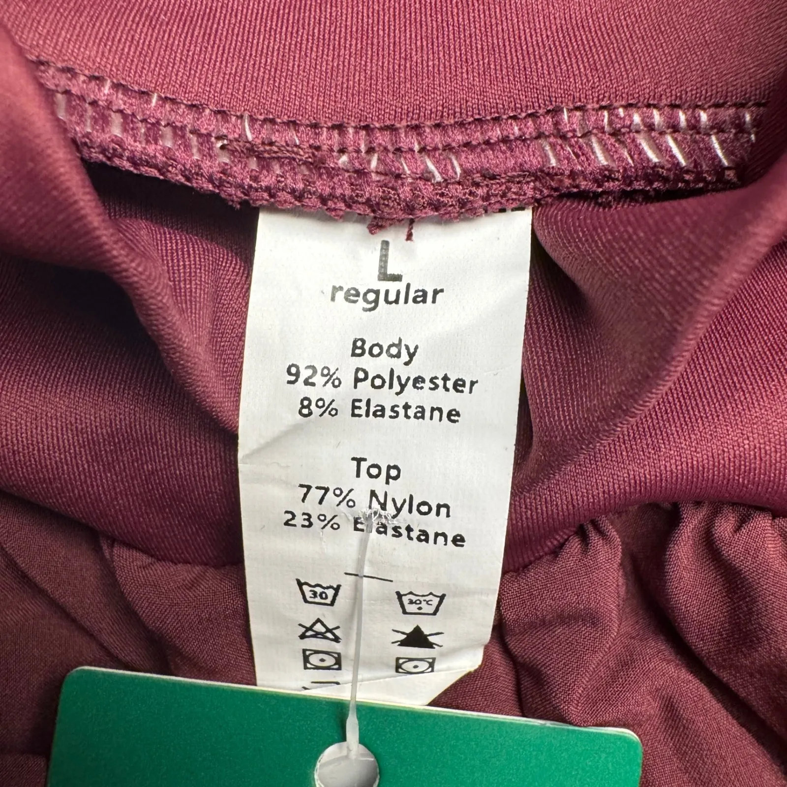 Halara Wide Leg Palazzo Pants Flowy Bohemian Athletic Burgundy L - Image 4