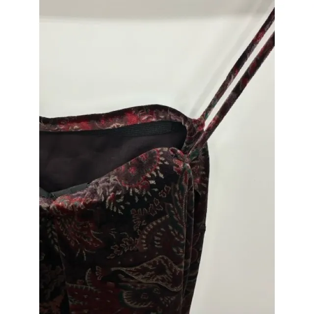 Night Way Collections Womens Y2K Velvet Red Paisley Maxi Dress Size 6 Whimsigoth - Image 8