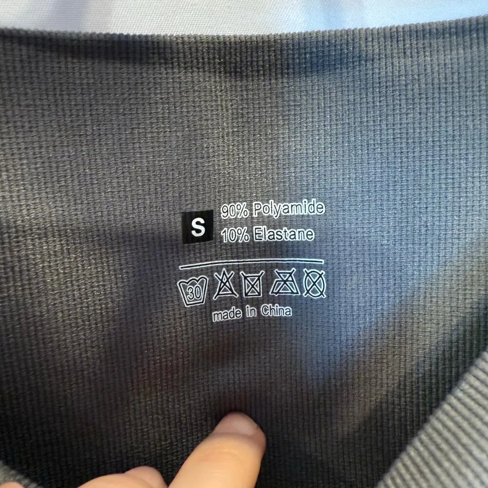 Halara Grey Seamless Flow Leggings S Womens 7/8 Butt Lifting Shaping Activewear - Image 3