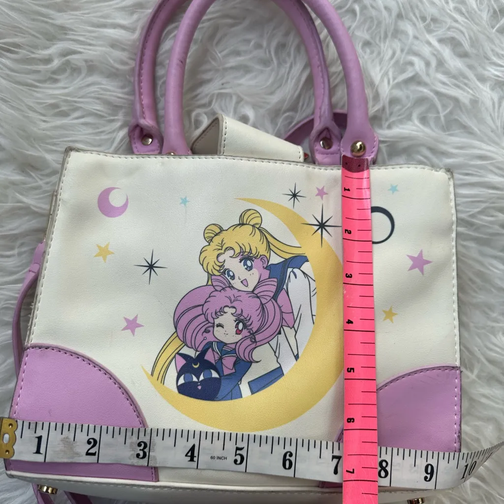 Boxlunch Sailor Moon Pink and White Handbag - Image 4