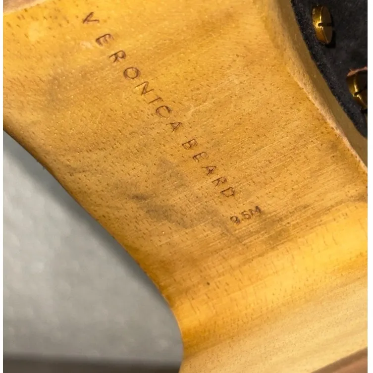 Veronica Beard  Black Suede‎ leather Dacey mule clogs 9.5 - Image 6